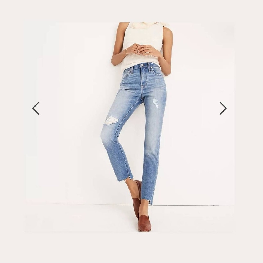 Madewell high rise slim fit boy jean